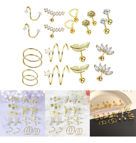 Pendientes De Botón Corazón Acero Inoxidable Liso 20