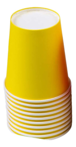 Vaso Stendy Polipapel 8 Onzas Descartable Pack X50 Unidades Color Amarillo