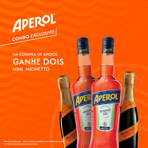 Combo 2 Aperol 750ml + 2 Mini Mionetto 200ml