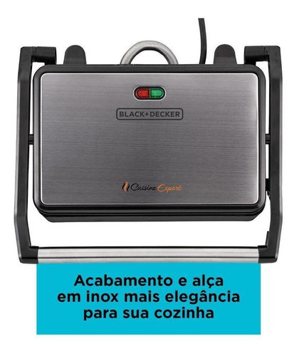 Grill Elétrico Panini Black Decker Prensa G1200-b2 800w 220v
