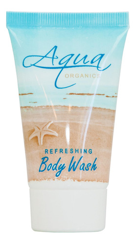 Aqua Organics Gel De Bano, Comodidades De Hotel Tamano Viaje