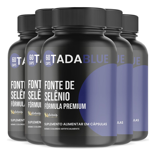 5x Tadablue 60 Cápsulas - Formula Avançada - Envio Imediato Enviuo Hoje