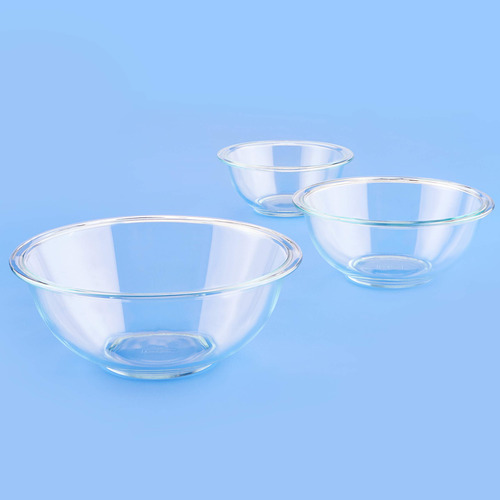 Tazones Sin Tapas Set De 3 Piezas Pyrex 1118441