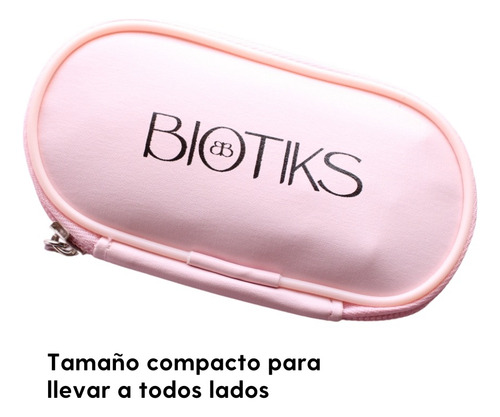 Set De 10 Brochas De Maquillaje Biotiks Con Estuche Compacto