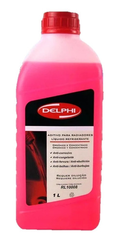 Liquido Refrigerante 1 L Puro Rosa Dehlpi/monoetilenoglicol 