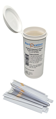 Cloro Residual 0-10 Ppm Y Ph 5-10 Combo Multi Pad Test [via.