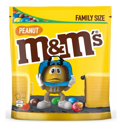 Chocolates M&m Peanut 440gr Importado Francia Family Bag Pr