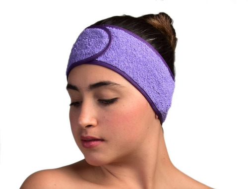 Diadema Con Velcro Suave Lavable Para Spa Maquillaje Full