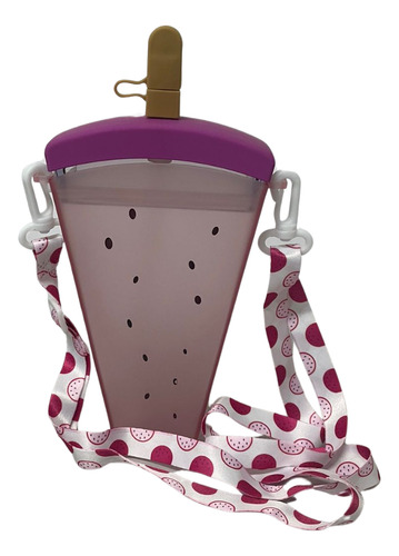 Garrafa De Agua Infantil Amigold 320ml C/ Alça E Adesivos