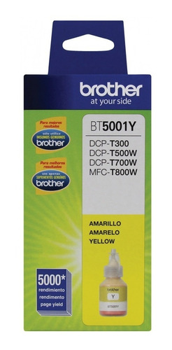 Botella Tinta Brother Original Amarillo T310 T510 T810 T910