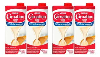 Leche Evaporada Carnation Clavel Nestlé 4 Pzas De 679.88 Ml
