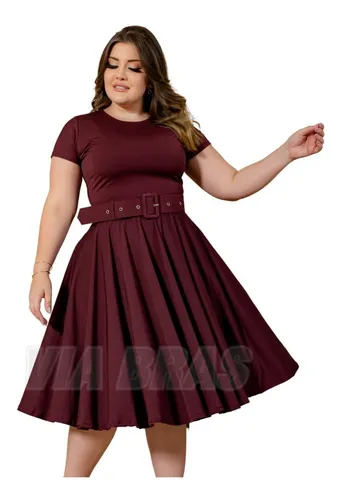 Vestido Midi Gode Moda Evang lica Cinto Acompanha O Vestido