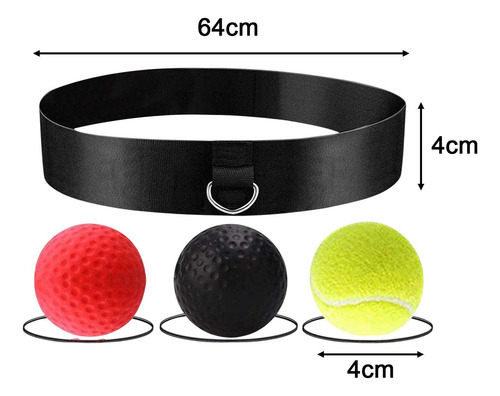 Pelota De Reflejo Para Boxeo, Diadema Para , Pelota De Boxeo