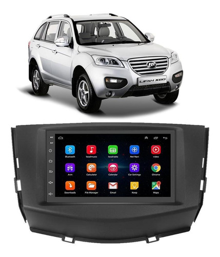 Kit Central Multimídia Android Lifan X60 2013 2014 2015 2016