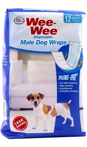 36 pack De Wee-wee Productos Desechables Macho Perro Wraps 