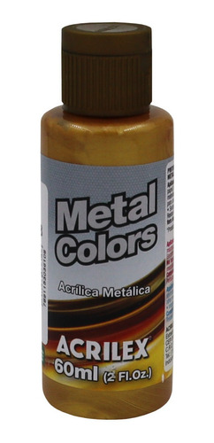 Tinta Acrílica Dourado Solar Metálico Acrilex (60ml)