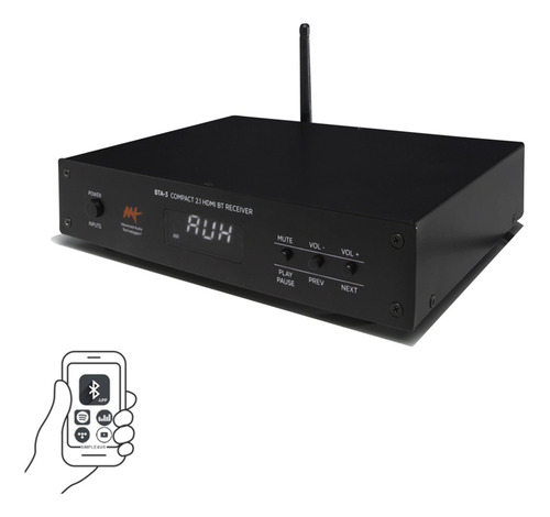Kit 2.1 Caixa De Embutir Nq6-m100 + Receiver Bta-3 + Sub Aat