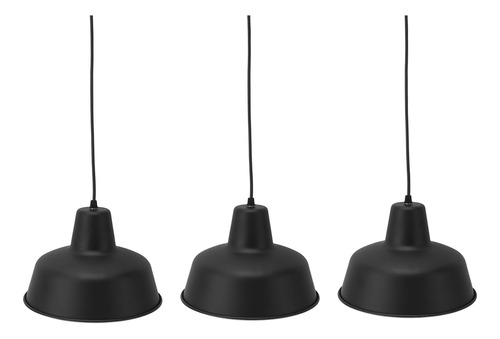 Juego De 3 Colgantes Farmhouse Pendant, Modernos, Miniajusta