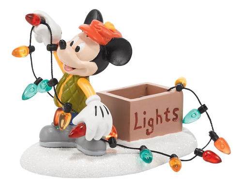 Disney Village Mickey - Accesorio De Navidad Con Luces