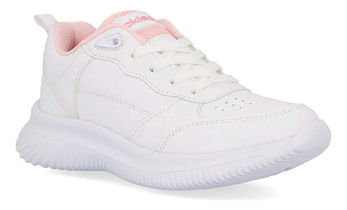 Zapato Tenis Pr04830 Suela Goma Depiso Blanco Cordones Liso