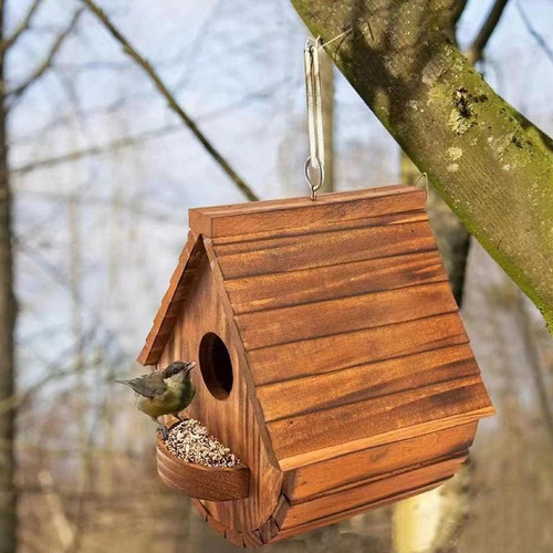 Casa De Madera Para Pájaros, Casa De Colibríes, Cabaña