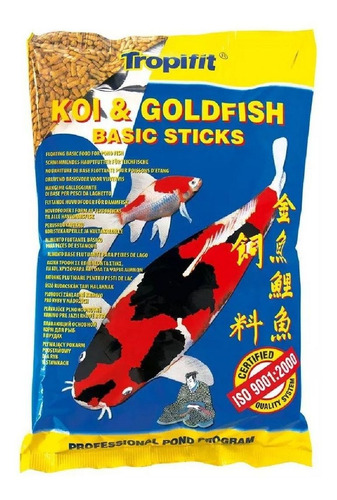 Ração Koi&goldfish Basic Sticks Bag 90g Tropical 