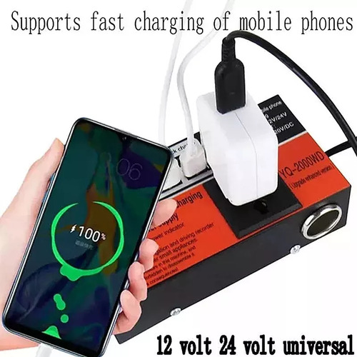 Inversor Voltaje Adaptador Auto Corriente 12v 220v 150w Usb