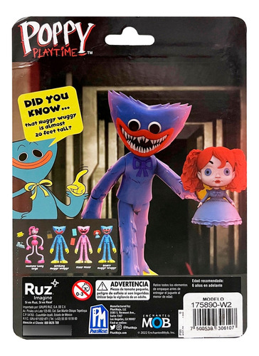 Figura Articulada Ruz Poppy Playtime (huggy Wuggy 13 Cm)