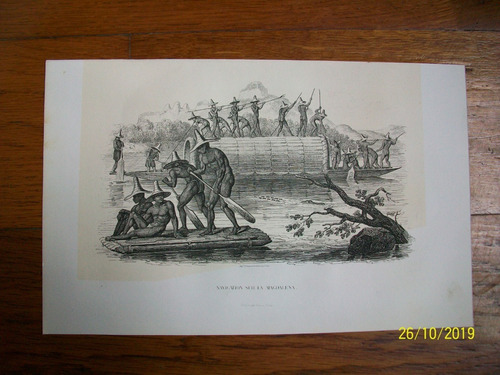 Colombia  Navigation Sur La Magdalena  Grabado De Paris 1859