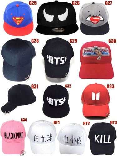 Imagen 6 de 9 de Gorras Mayoreo 50 Piezas A Escoger Niño Y Adulto Unisex