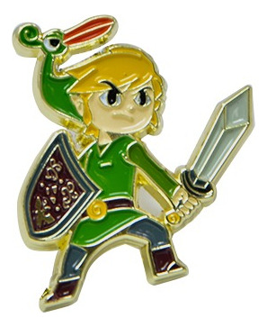 Pin Metalico Diseño Link Zelda Minish Cap Anime Videojuego