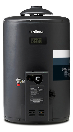 Termotanque Multigas Señorial Tsbg-50 Black 2.0 Carga Sup/in Negro