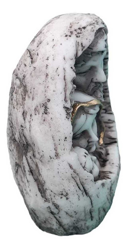 Imagem 3 de 3 de Pedra Sagrada Família Em Resina Grande Com 13 Cm