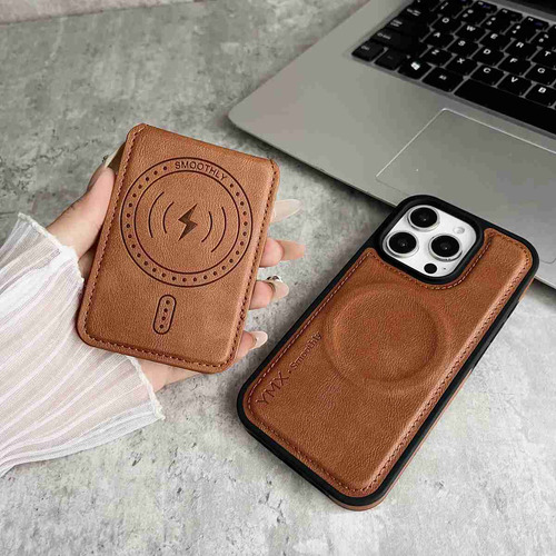 Funda De Piel Sintética Magsafe 2 En 1 Para iPhone 11 12 13 14 15 16 Pro Max 14plus 15plus 16plus