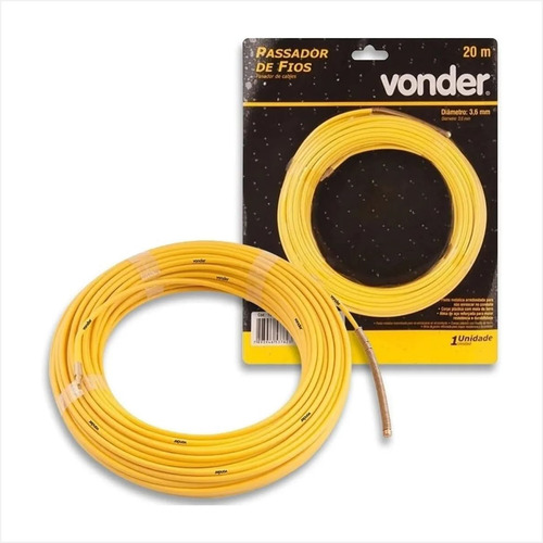 Passador De Fios Com 20 Metros Com Alma De Aço - Vonder