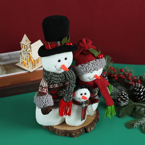 Figuras De Muñeco De Nieve Navidad Decoración Navideña
