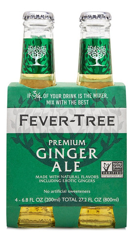 Refresco Ginger Ale Fevertree 200 Ml