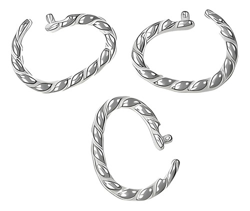 3 Anillos De Salto Giratorios Ovalados De Torsión De P...