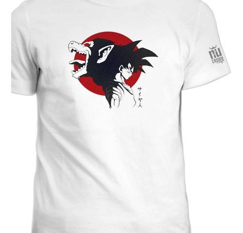 Camisetas Estampadas Dragon Ball Z Goku Mono Ink 5