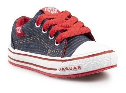 Imagen 2 de 6 de Zapatillas De Lona Jaguar Oficial Art. #128 27 Al 33 Niños