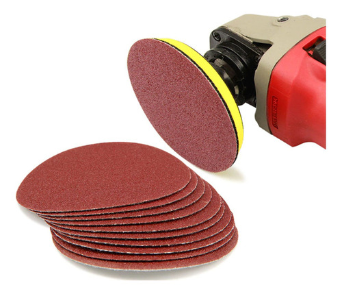 Imagen 3 de 8 de Lija Con Velcro Grinder 125mm Lijadora Roto Orbital X 50
