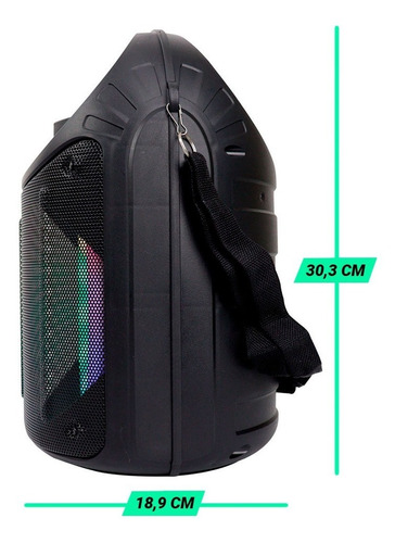 Imagen 7 de 10 de Cabina Bluetooth Tws 6 Micrófono 12w (fm, Usb, Aux, M Sd)