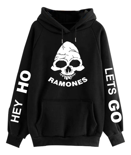 Buzo Ramones Hey Ho Lets Go   Logo Algodon Unisex