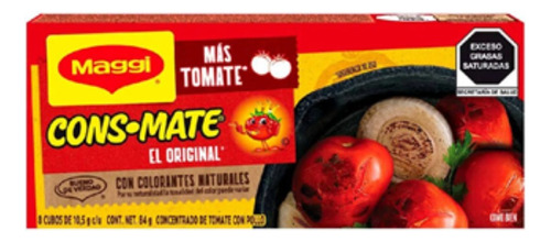 10 Pack Sazonador De Tomate 8 Cubos Consomate Maggi 84 Grs