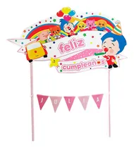 Comprar Topper Para Torta Payaso Plim Plim Adorno Cumple Pincho Rosa Rosa Plim Plim