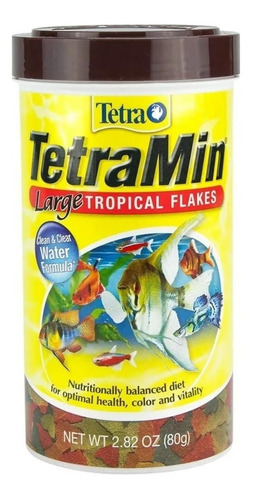 Tetra Tetramin Tropical Large Flakes 80 Gr 2.82 Oz Alimento Peces Acuario Peceras