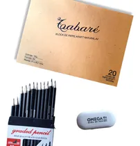Comprar Lápices Graduados 12 Grafito + Block Karft T Boceto Dibujo
