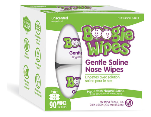 Boogie Wipes 90 Lençinhos Umedecidos Com Soro Fisiológico