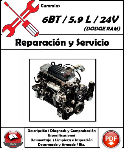 Diagrama Electrico Cummins 6bt Motor 5.9 L Dodge Ram(24 V)