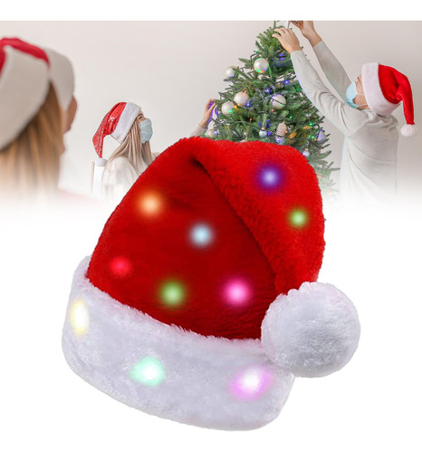 2 Gorro De Navidad, Gorro De Navidad, 45 Cm Para Adultos